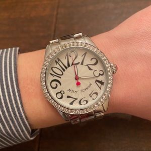 SOLD. Betsey Johnson Watch Silver One Size